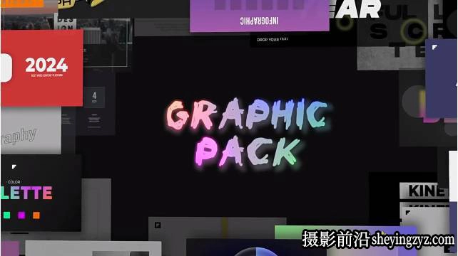 AE模版-600+文字标题图标动画 Graphic Pack for After Effects
