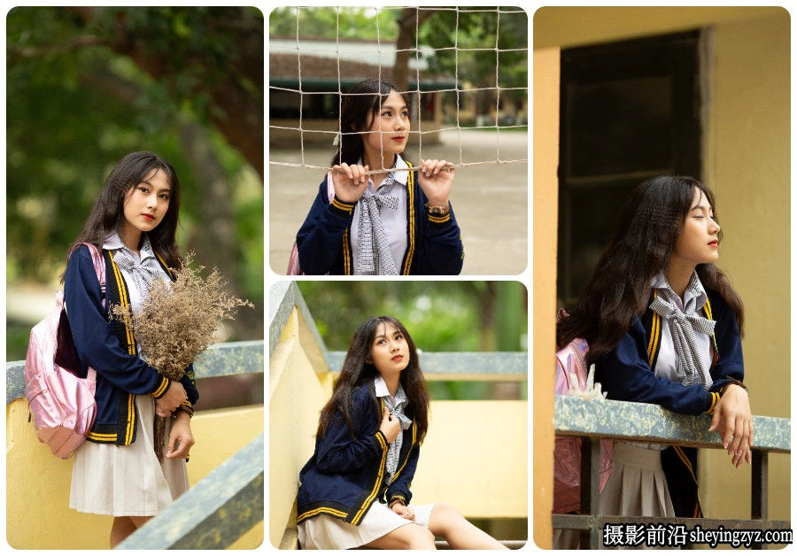 日系校园JK美少女人像摄影RAW原图素材21张