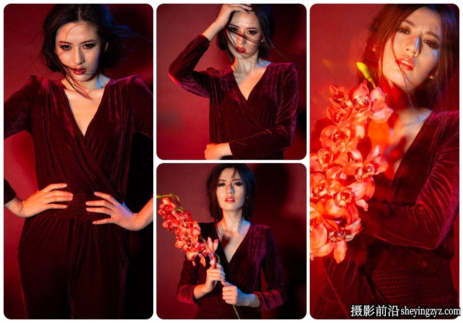 时尚棚拍美女人像摄影RAW格式未修原片素材9张