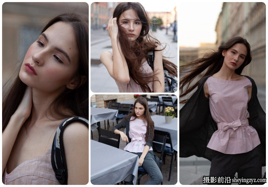 时尚街拍美女人像摄影RAW原图素材11张