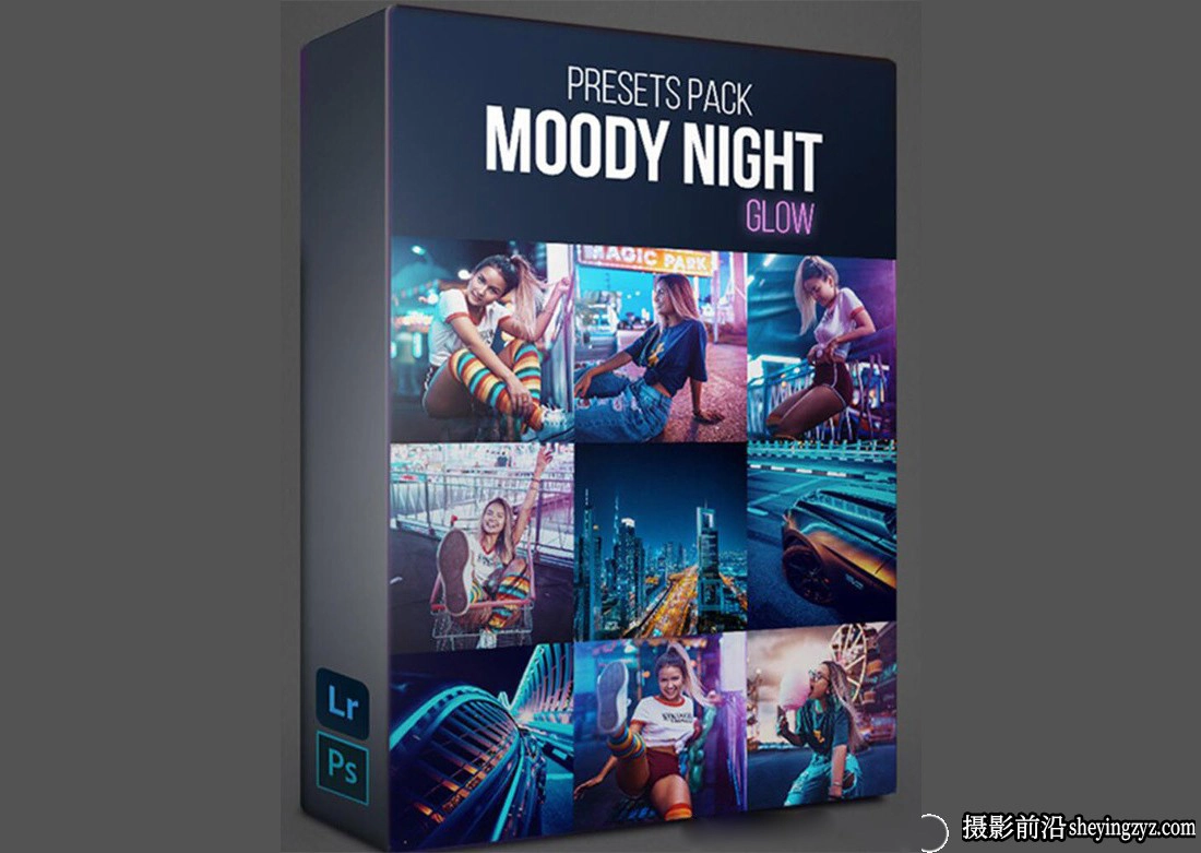城市夜景街头风光人像调色LR预设 Thiago Bonfim - MOODY NIGHT GLOW
