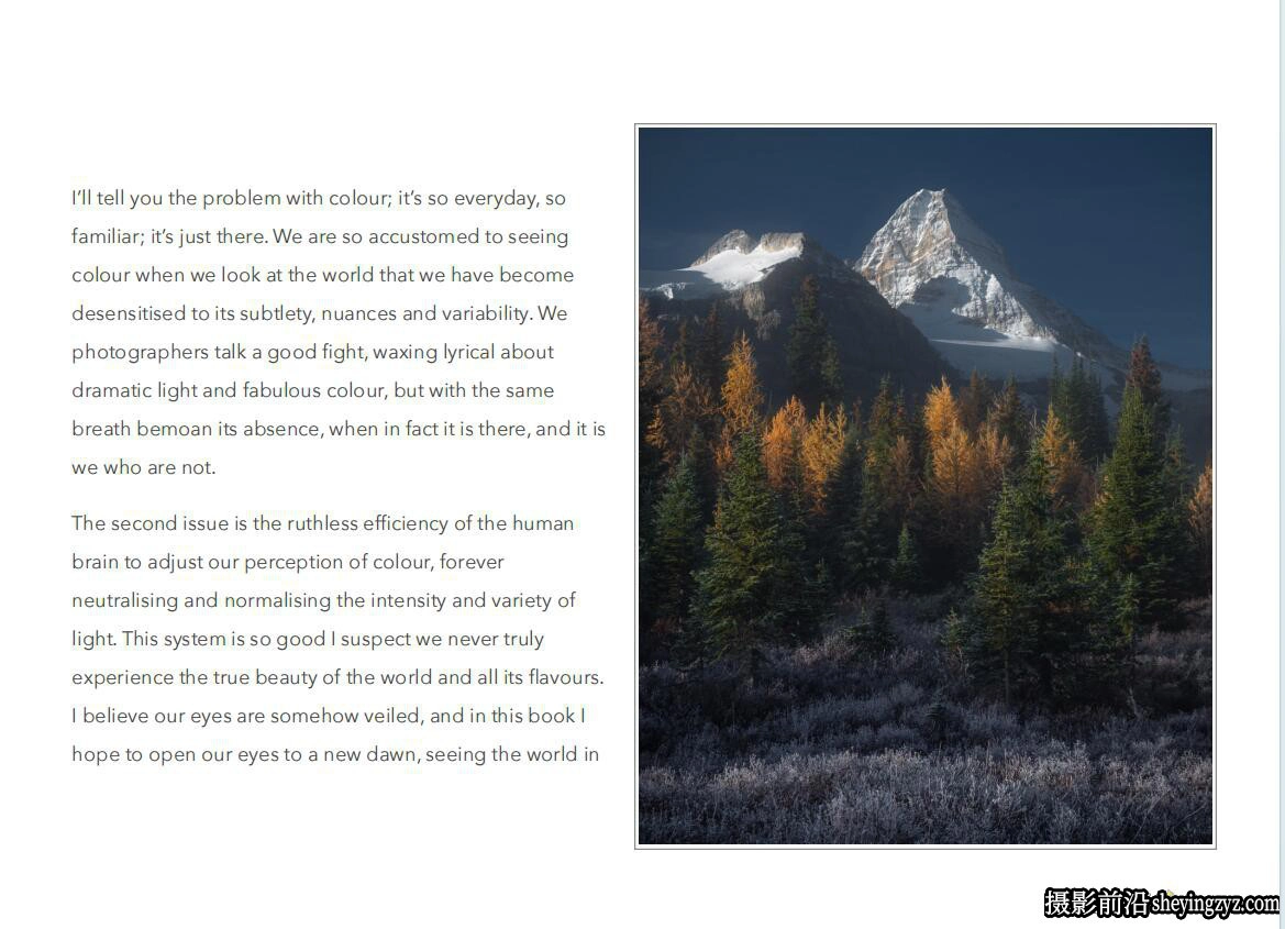 风光摄影师 Alister Benn 了解风景摄影中色彩的意义电子书