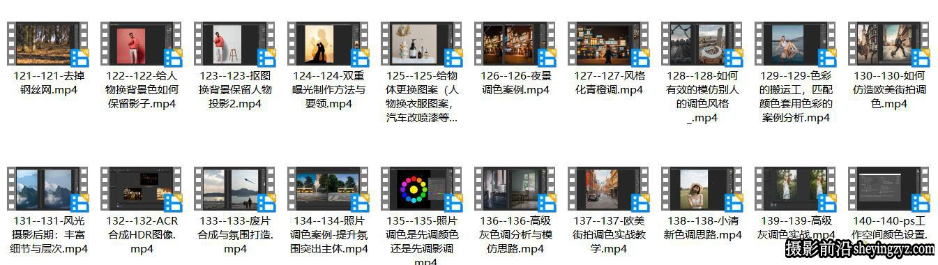 Photoshop 2021零基础入门教程到精通140课完整版视频教程