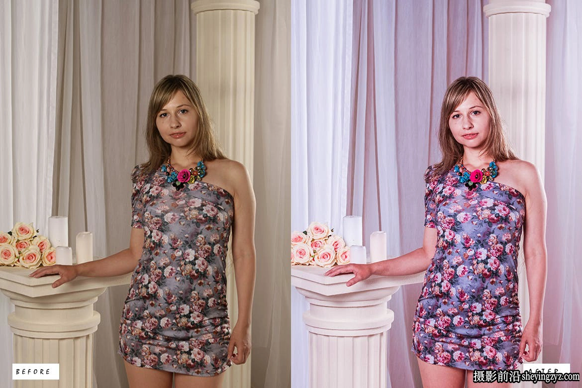 明亮紫色调胶片人像后期调色Lightroom预设 Brachyscome Nature Lightroom Presets
