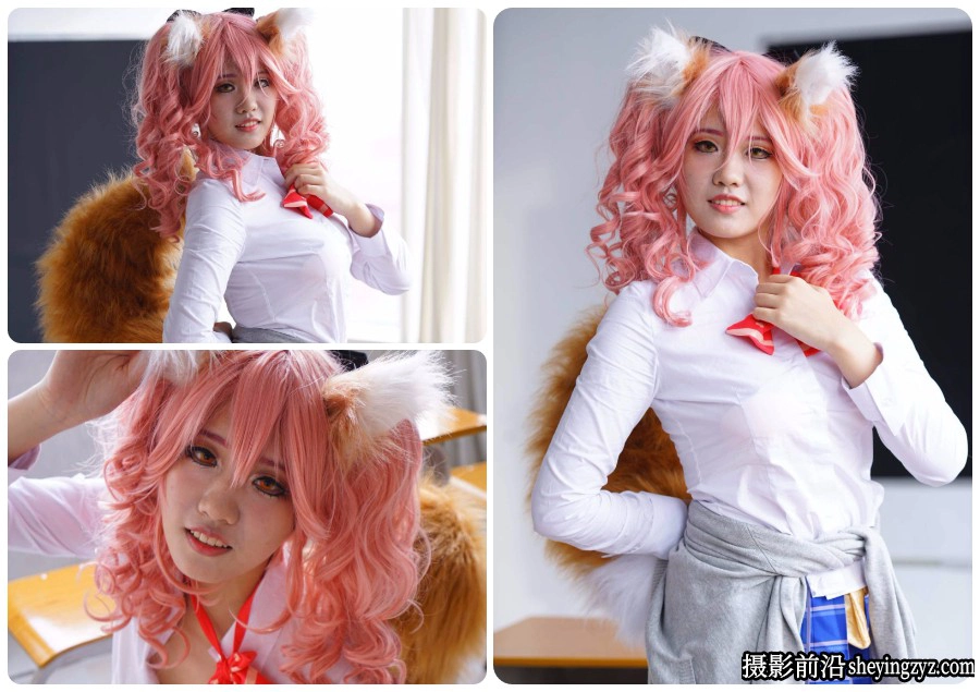 Cosplay制服美女人像摄影索尼RAW原片修图练习素材46张