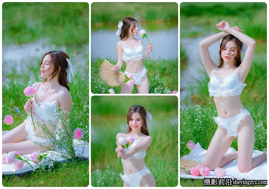 户外清新美女私房人像摄影RAW原图练习素材17张