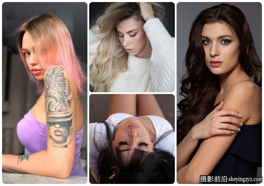 国外美女人像摄影未修RAW原片修图练习素材40张