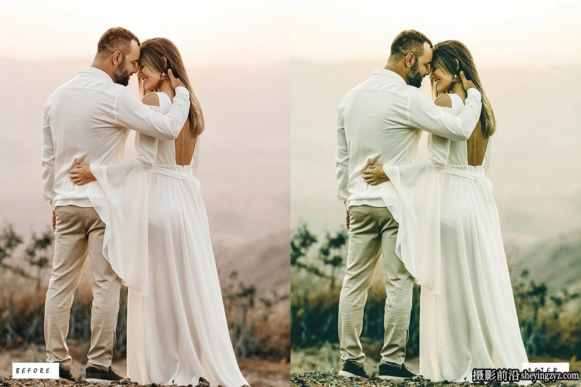 10种老式电影婚礼人像后期调色Lightroom预设 Vintage Wedding Presets