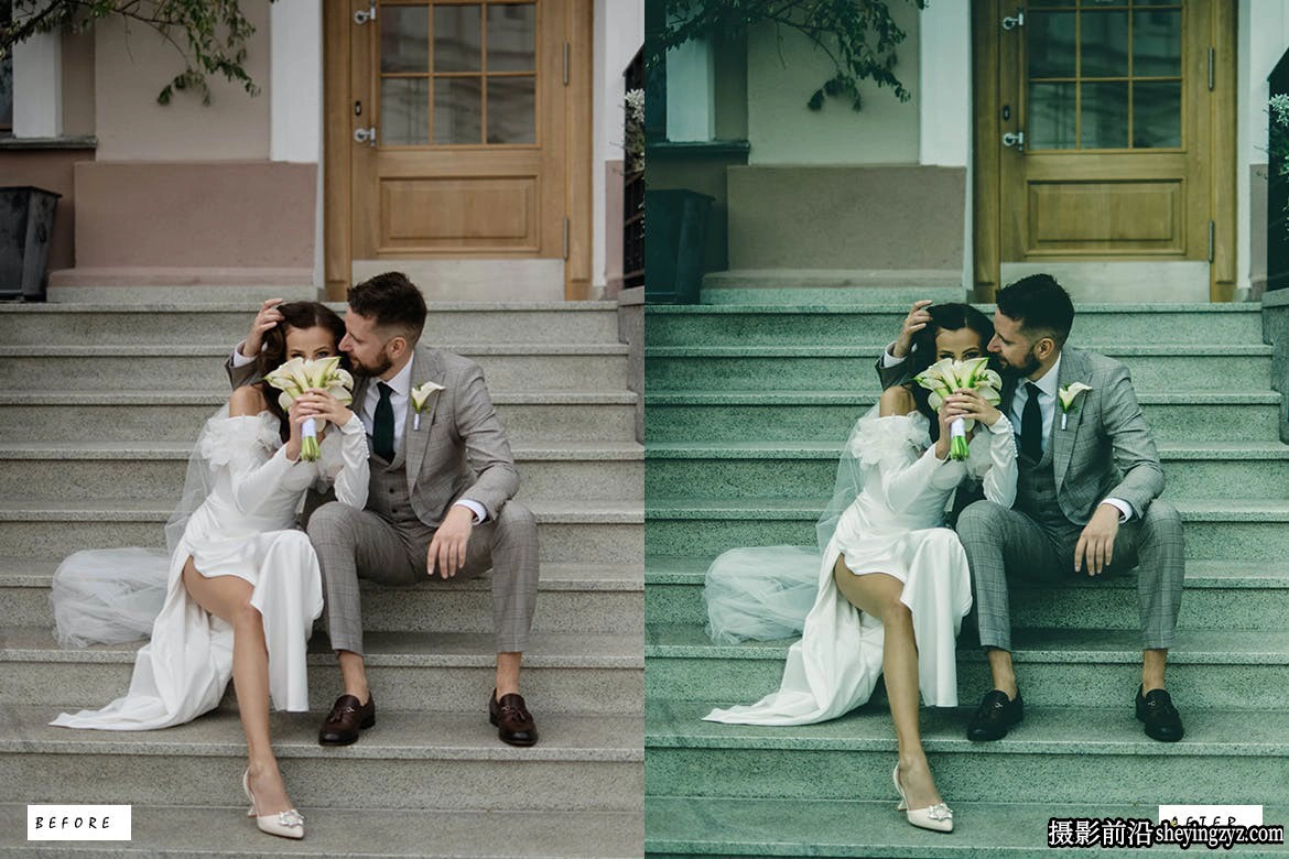10种老式电影婚礼人像后期调色Lightroom预设 Vintage Wedding Presets