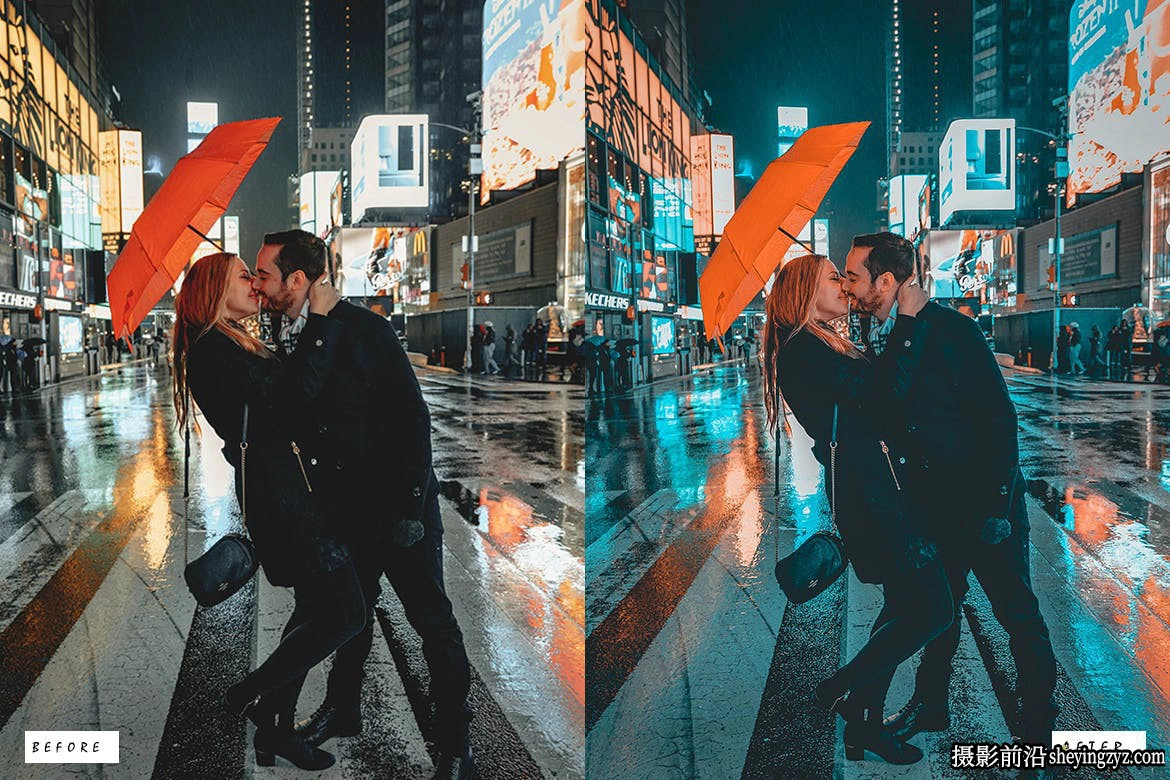 12种青橙色调旅拍电影人像调色Lightroom预设 Cinematic Rose Presets