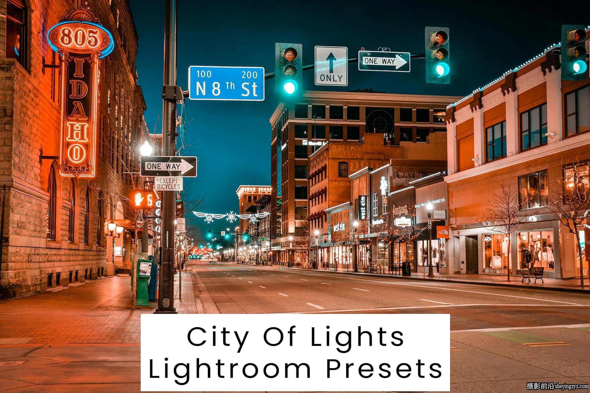 城市霓虹夜景街拍风光Lightroom预设City Of Lights Lightroom Presets