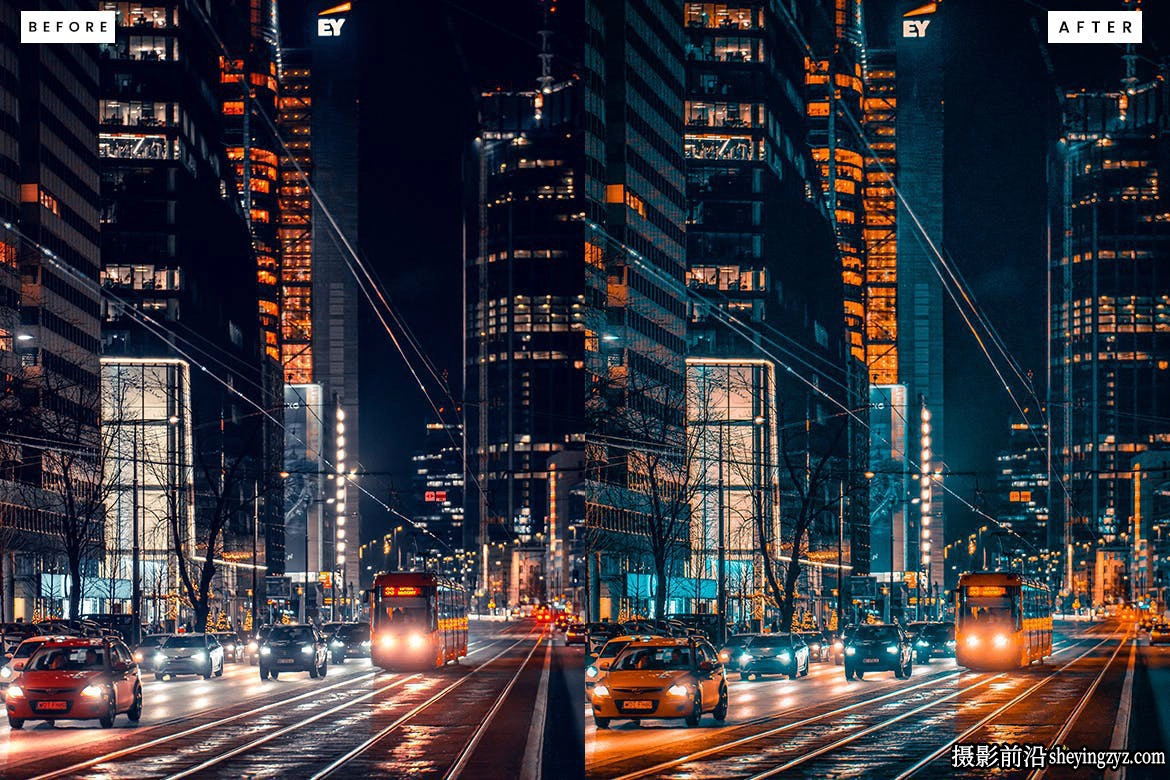 城市霓虹夜景街拍风光Lightroom预设City Of Lights Lightroom Presets