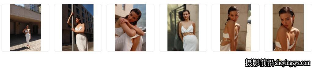 时尚外模美女摄影外拍人像RAW原片6张