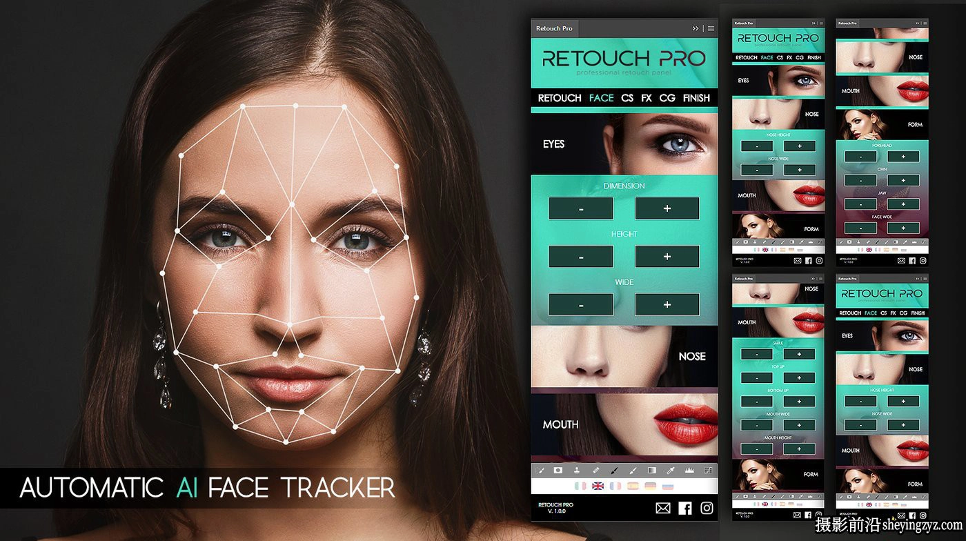 AI人工智能人像皮肤修饰插件 Retouch Pro 3.0.1完整汉化版