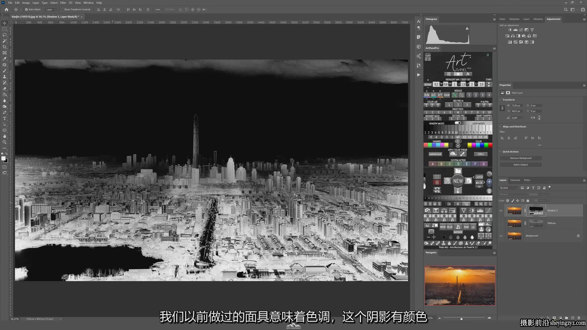 Arte Nocturno 专业风光艺术调色插件Art Panel Pro附视频教程