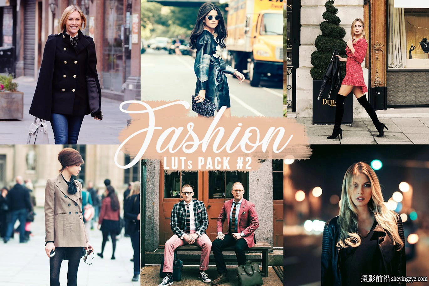 时尚街拍电影视频调色LUT滤镜 Fashion LUTs Video filters Pack #2