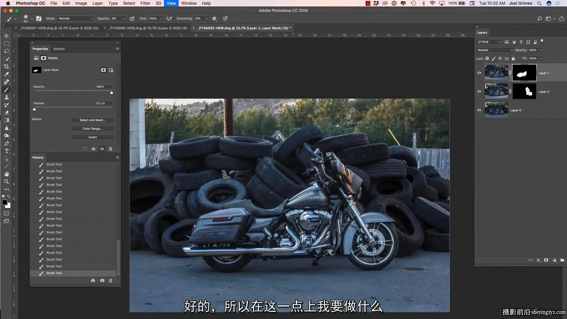摄影师 Joel Grimes -哈雷摩托摄影布光与后期修饰教程-中文字幕