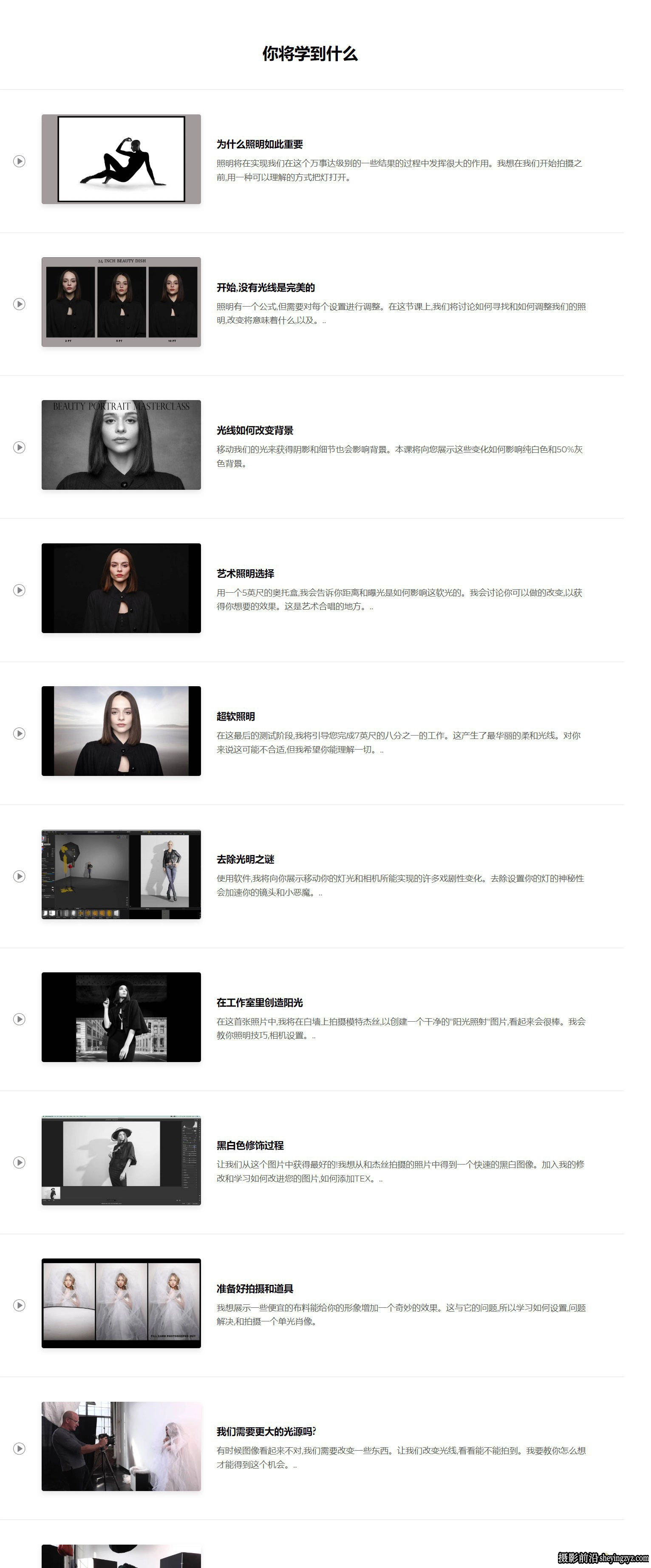 摄影师 Joel Grimes 美容人像摄影及后期修饰大师班-中英字幕