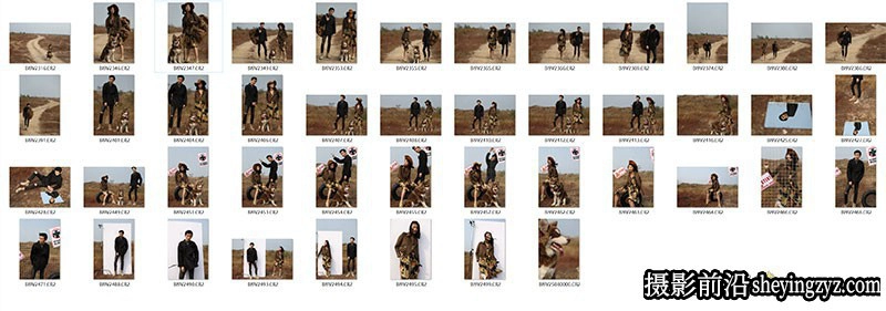 户外旅拍情侣写真摄影RAW原片练习素材44张