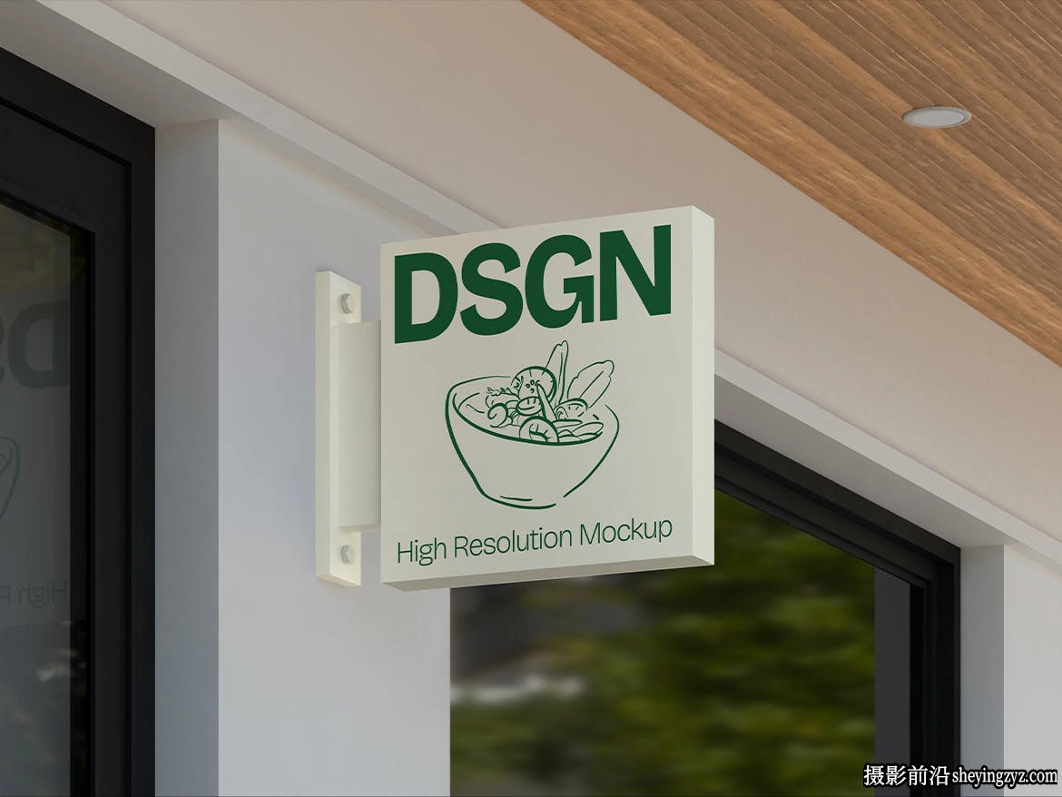 招牌标志logo样机模型