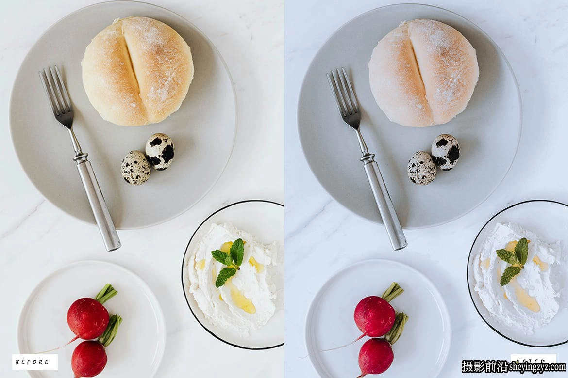 免费lr预设-12种美食摄影后期调色预设 Breakfast Lightroom Presets