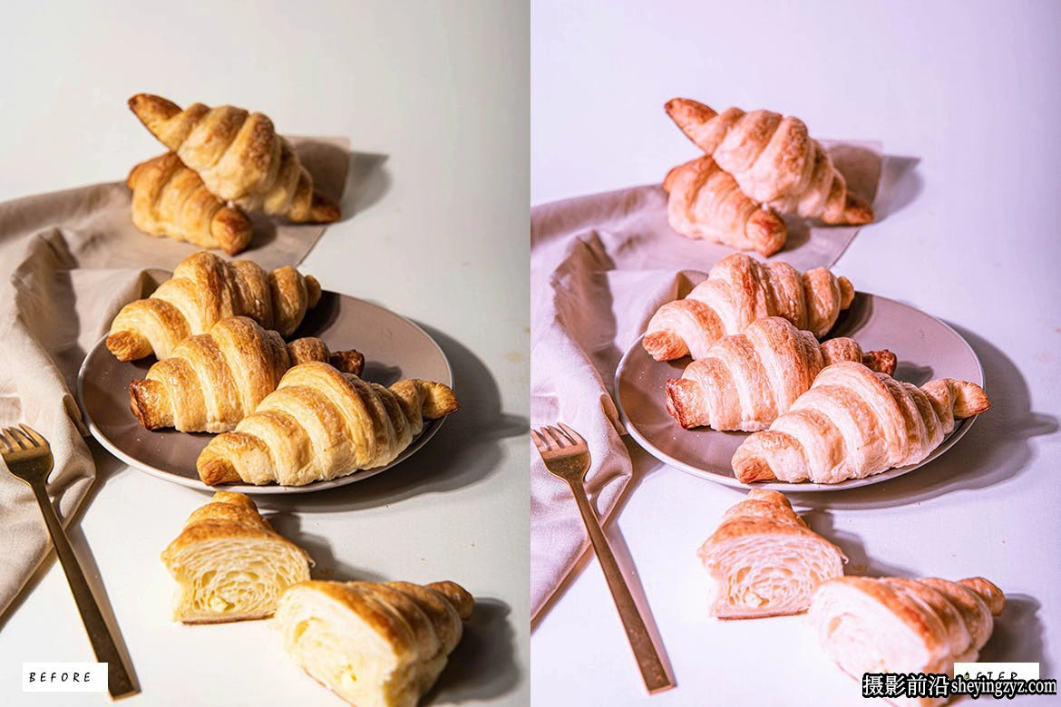 免费lr预设-12种美食摄影后期调色预设 Breakfast Lightroom Presets