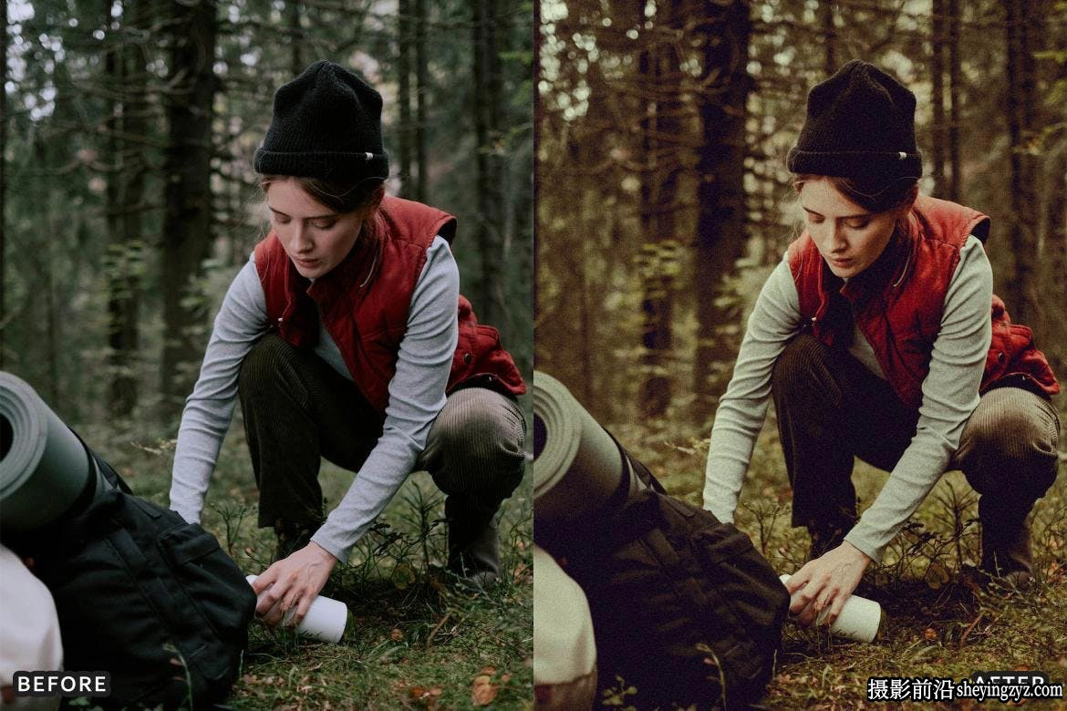 免费8种旅拍露营电影胶片LR预设 Cinematic Camping Adventure Lightroom Presets