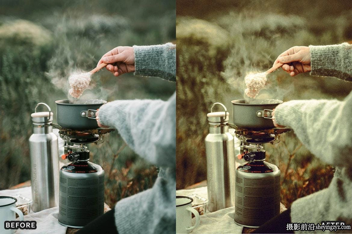 免费8种旅拍露营电影胶片LR预设 Cinematic Camping Adventure Lightroom Presets