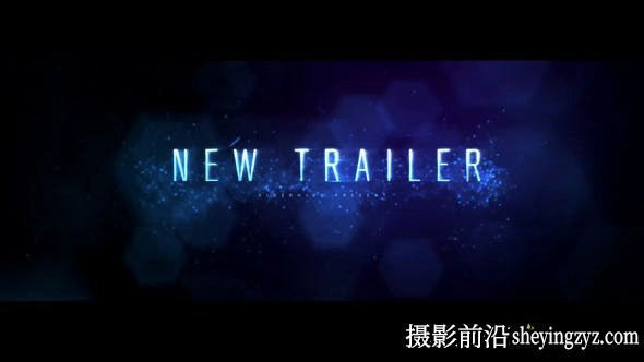AE模板-粒子背景文字标题片头模板 Plasma Trailer title