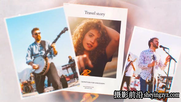 AE模板- 旅拍相册展示片头模板 4K Travel Photo Frames Slideshow