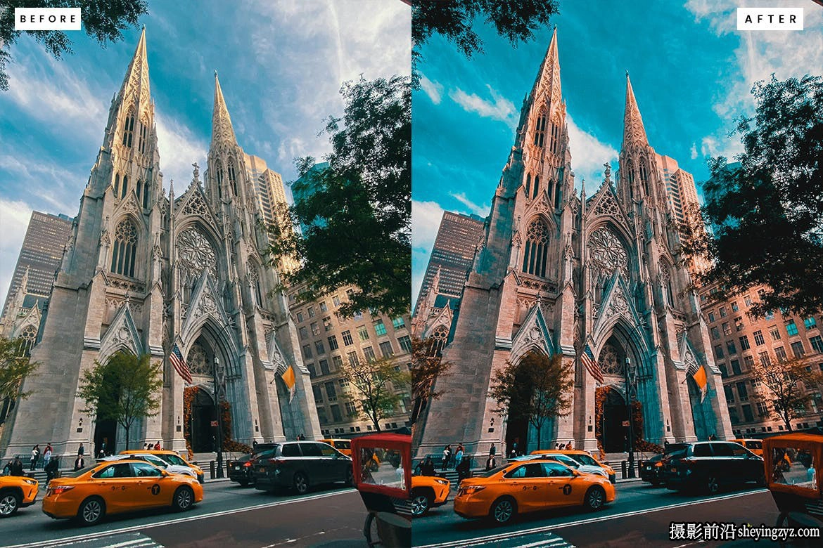 城市街道青橙色电影大片Lightroom预设City Street Photograpyt Lightroom Presets