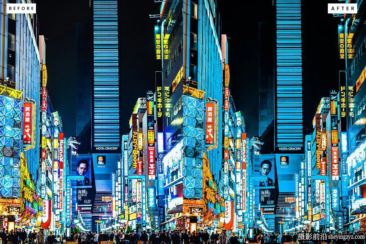未来城市朋克风电影调色LR预设 Futuristic Cinematic Lightroom Presets