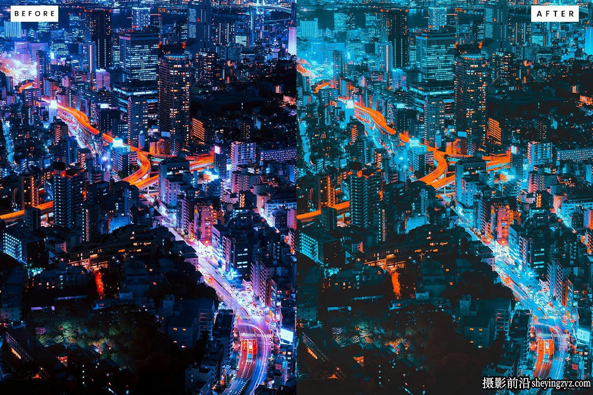 未来城市朋克风电影调色LR预设 Futuristic Cinematic Lightroom Presets