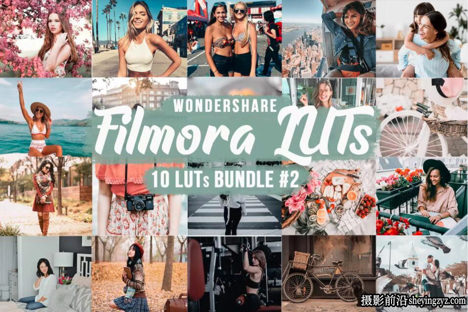 时尚街拍电影大片人像后期调色LUT预设 Filmora LUTs Bundle#2
