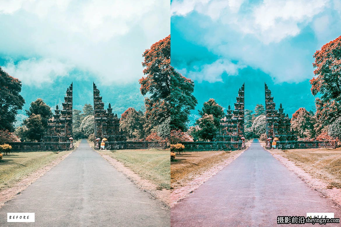 10种巴厘岛旅拍梦幻电影风光LR预设 Bali Dream Lightroom Presets