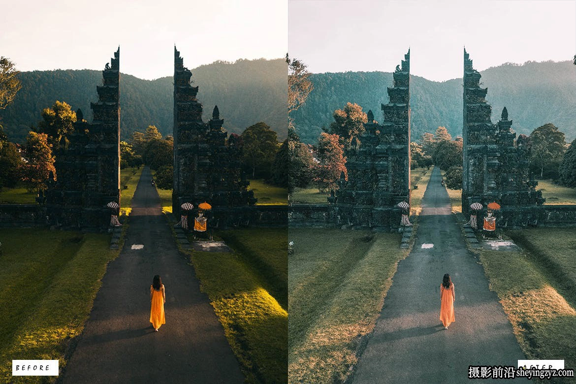 10种巴厘岛旅拍梦幻电影风光LR预设 Bali Dream Lightroom Presets