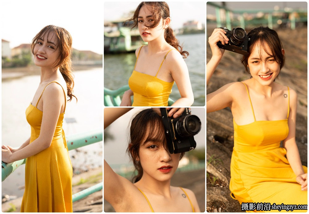 黄裙美女写真人像摄影RAW原图-尼康NEF原图