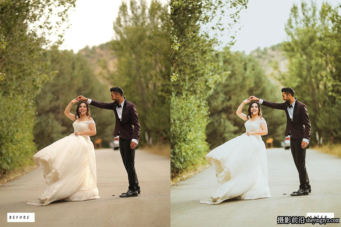 15种电影质感婚礼后期调色LR预设 Wedding Love Lightroom Presets