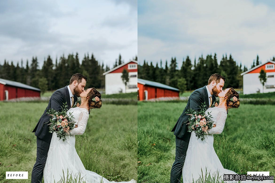 15种电影质感婚礼后期调色LR预设 Wedding Love Lightroom Presets