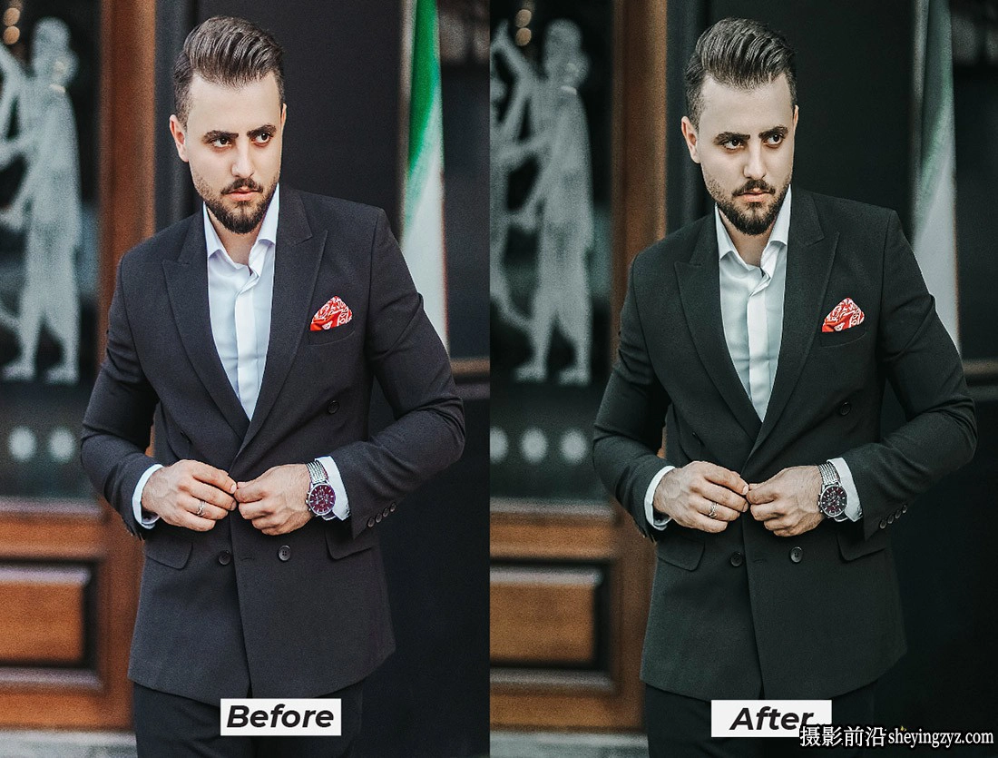 8种男士人像后期调色lr预设及手机版lr预设 Elegant Lightroom Presets