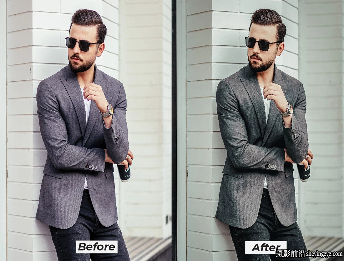 8种男士人像后期调色lr预设及手机版lr预设 Elegant Lightroom Presets
