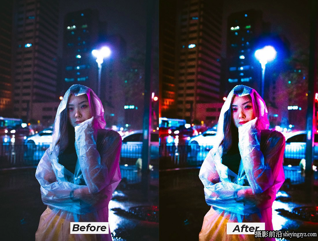 城市夜景霓虹灯Lr预设及手机版lr预设 Night Neon Effect Lightroom