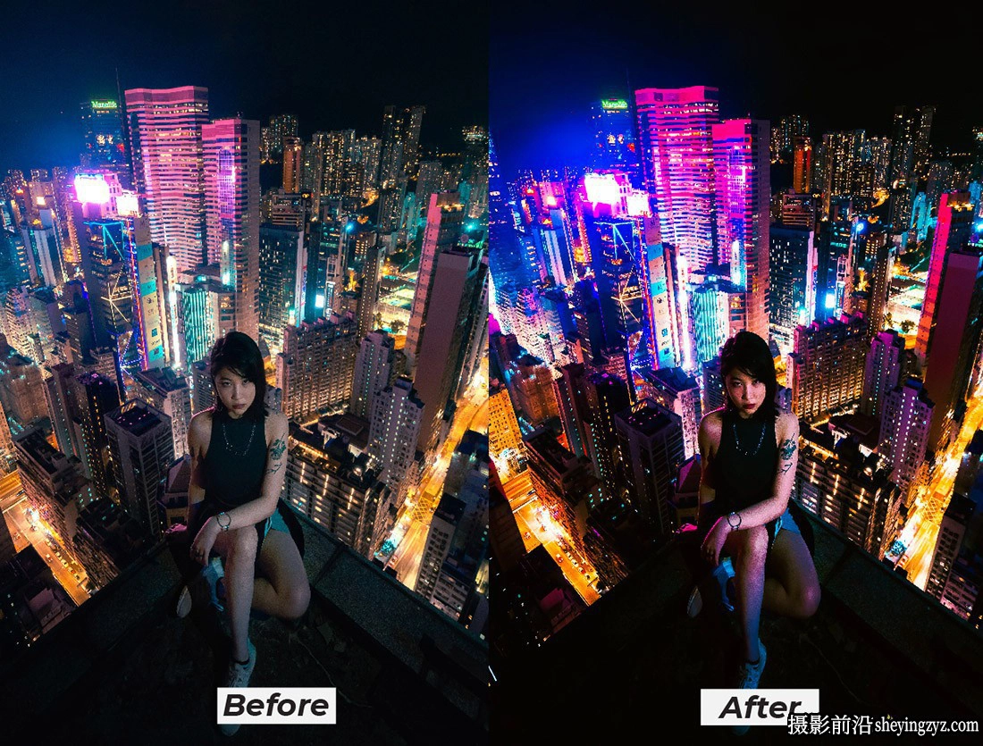 城市夜景霓虹灯Lr预设及手机版lr预设 Night Neon Effect Lightroom
