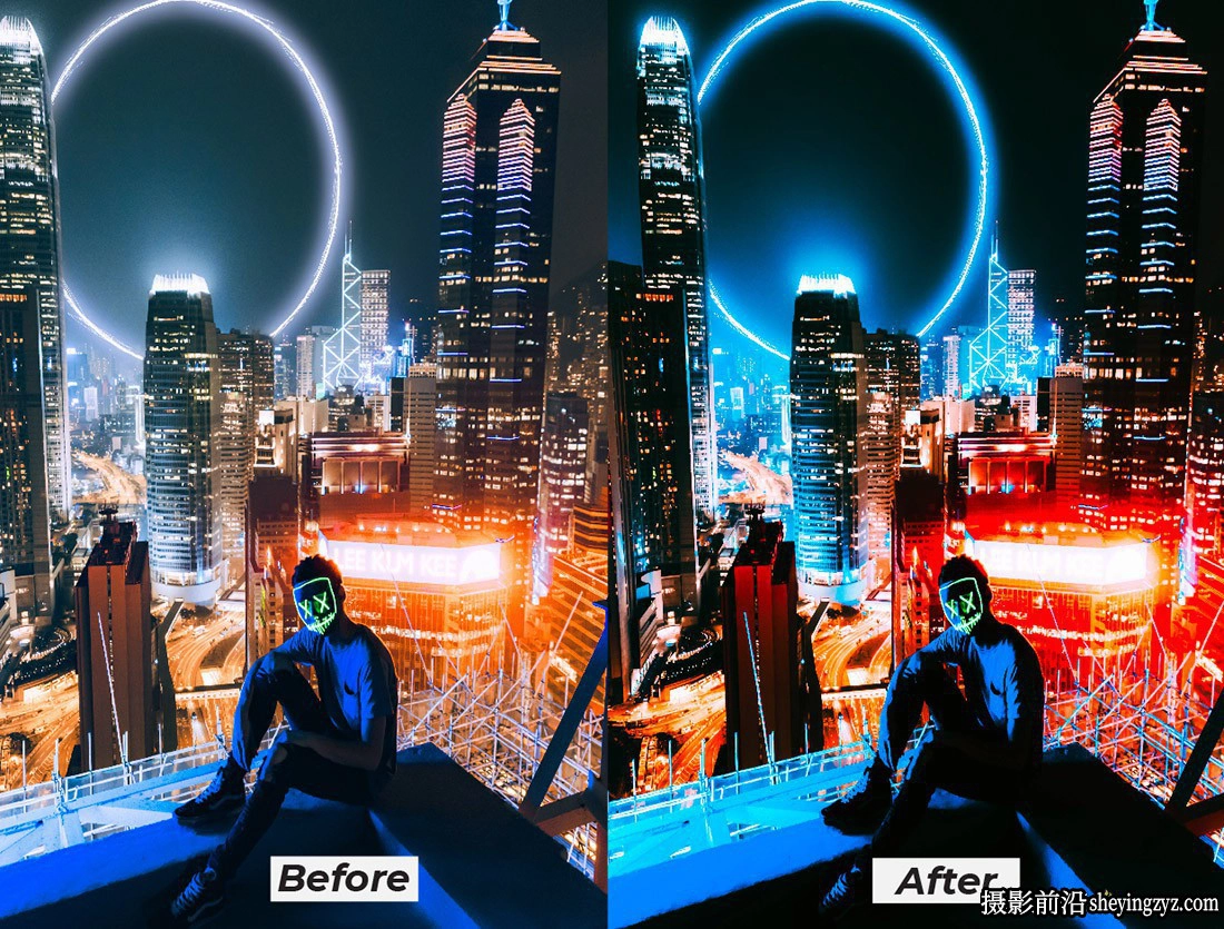 城市夜景霓虹灯Lr预设及手机版lr预设 Night Neon Effect Lightroom
