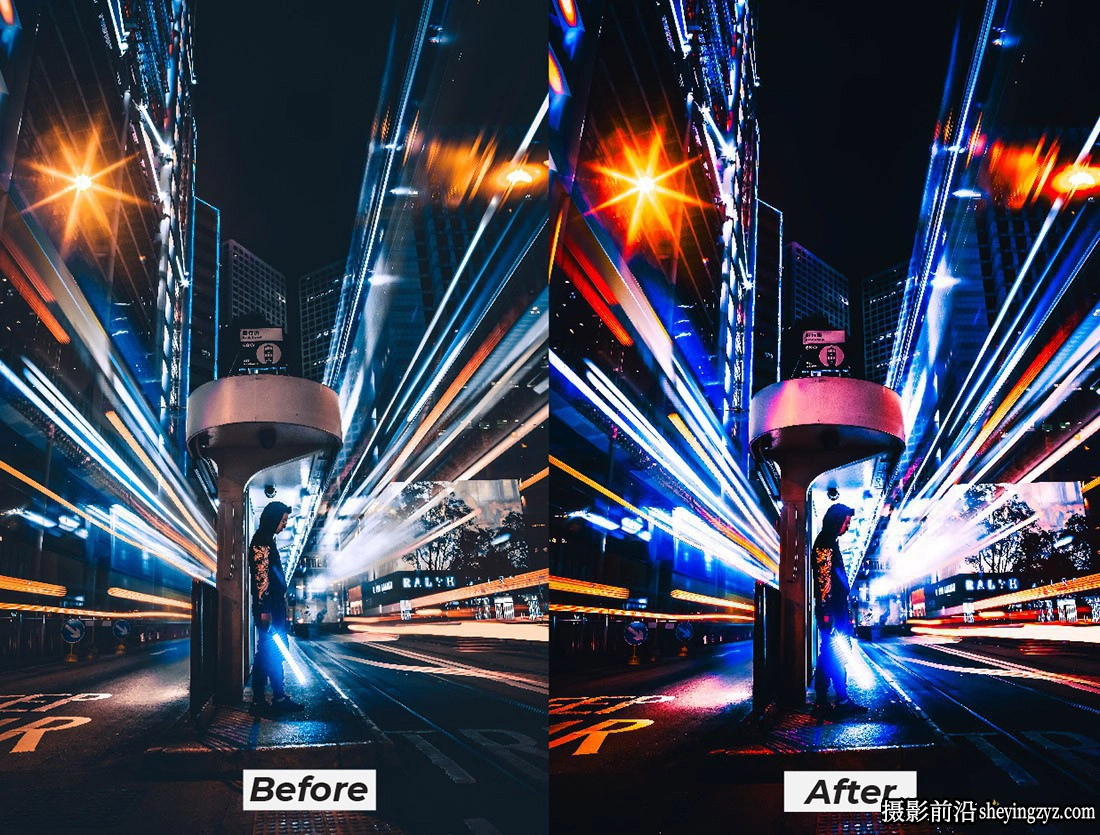 城市夜景霓虹灯Lr预设及手机版lr预设 Night Neon Effect Lightroom