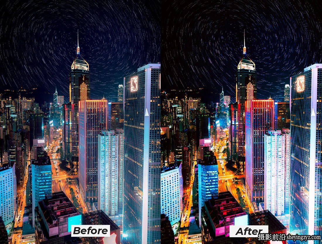 城市夜景霓虹灯Lr预设及手机版lr预设 Night Neon Effect Lightroom
