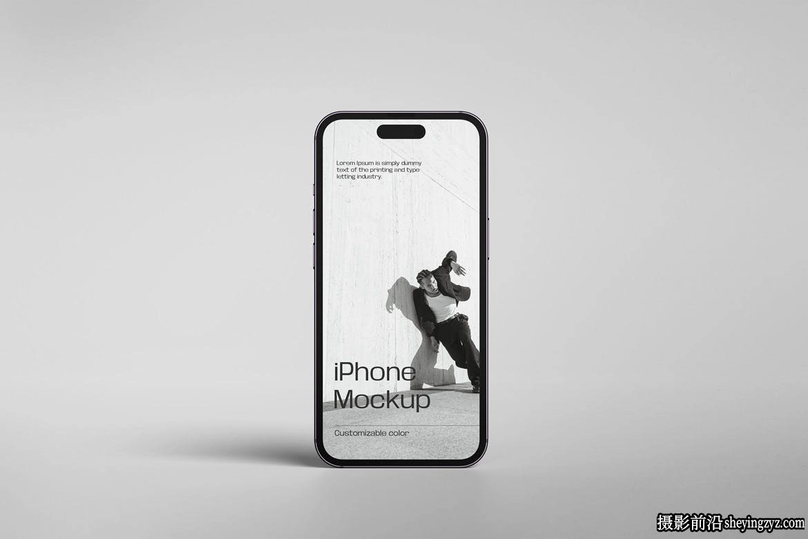 简单场景的iPhone手机样机