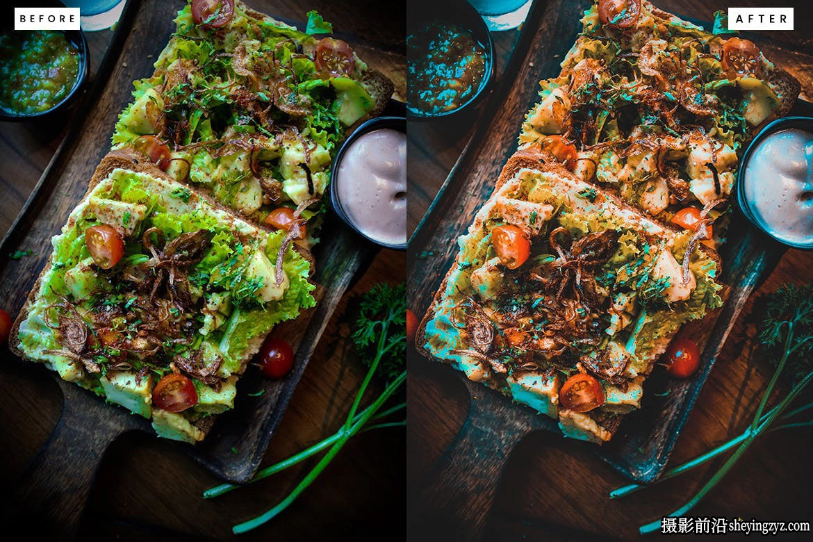 10种免费美食摄影后期调色Lightroom预设 Food Lightroom Presets