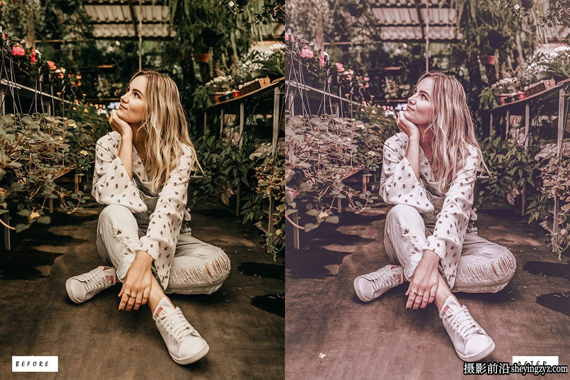 10种玫瑰金胶片人像Lightroom预设 Rose Gold Lightroom Presets