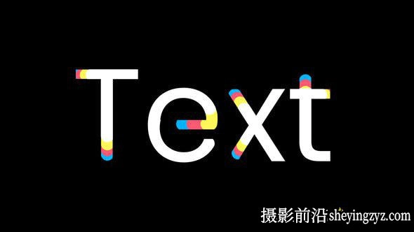 AE模板-文字标题Logo图形生长动画 Text Effect